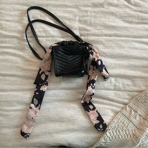 Target Black & Floral Bucket Bag